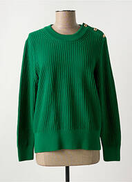 Pull col rond vert GANT femme