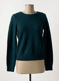 Pull col rond bleu VERO MODA femme