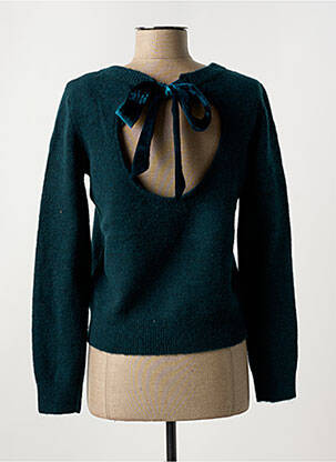 Pull col rond bleu VERO MODA femme