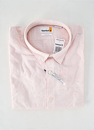 Chemise manches longues rose TIMBERLAND pour homme