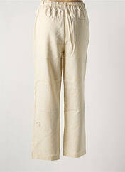 Pantalon droit beige VERO MODA pour femme seconde vue