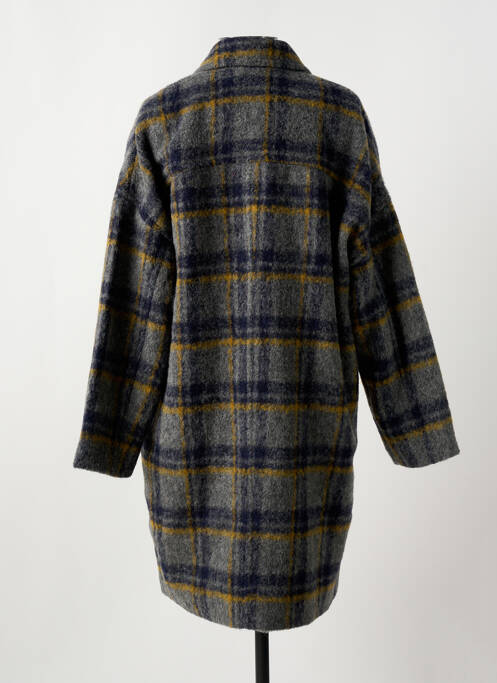 Manteau long gris SEE U SOON pour femme