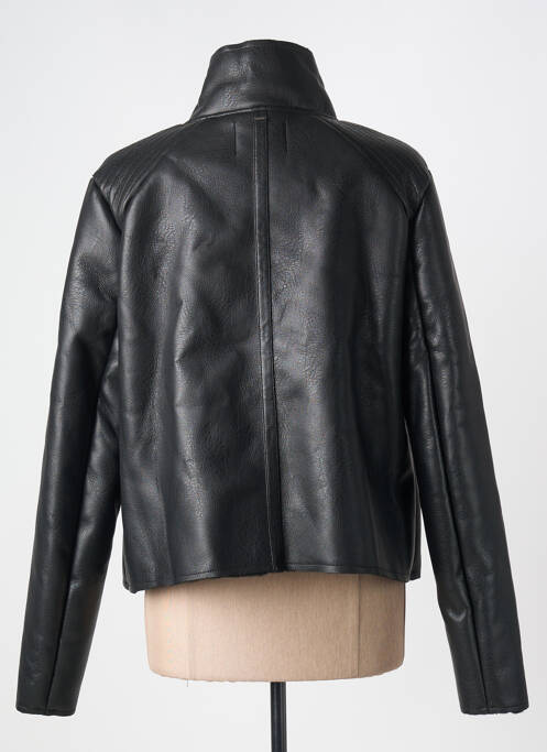 Veste simili cuir noir IKKS pour femme
