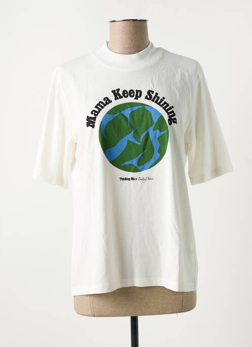 T-shirt blanc THINKING MU pour femme