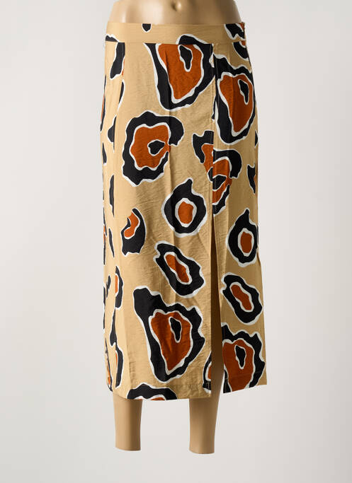 Jupe mi-longue beige OBJECT pour femme