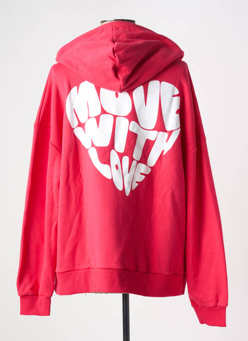 Sweat-shirt à capuche rose NA-KD pour femme