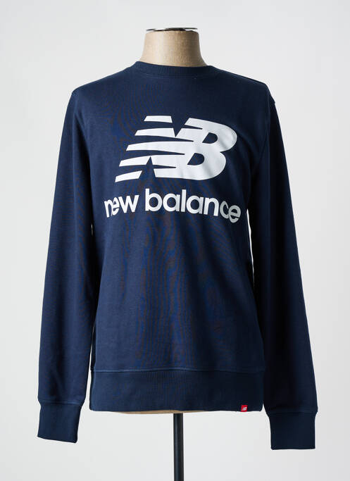 Sweat-shirt bleu NEW BALANCE pour homme