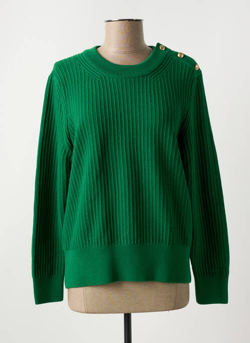 Pull col rond vert GANT femme