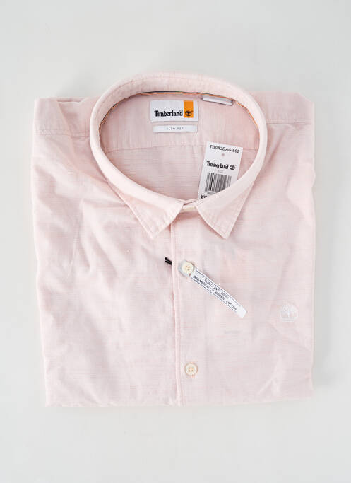Chemise manches longues rose TIMBERLAND pour homme