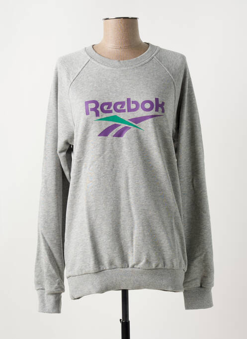 Sweat-shirt gris REEBOK pour femme