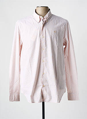 Chemise manches longues rose TIMBERLAND pour homme