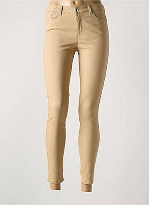 Pantalon slim beige VERO MODA femme