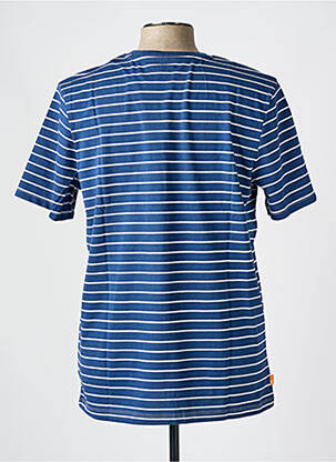 T-shirt col rond bleu TIMBERLAND homme