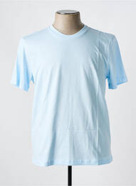 T-shirt col rond bleu CALVIN KLEIN homme