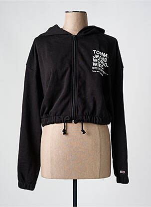 Veste casual col rond noir TOMMY HILFIGER femme