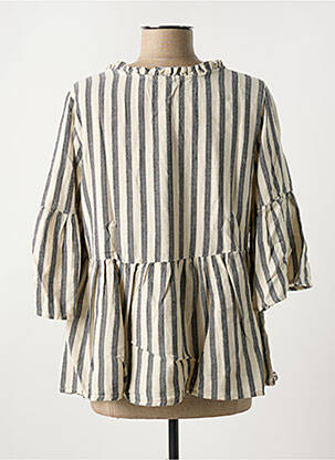 Top col v beige ICHI femme