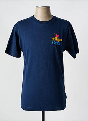 T-shirt col rond bleu NEW BALANCE homme