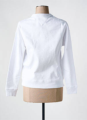 Sweat-shirt col rond blanc TOMMY HILFIGER femme
