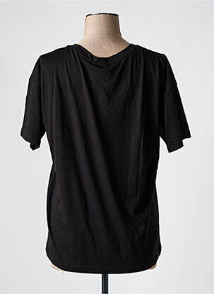 T-shirt col rond noir ICHI femme
