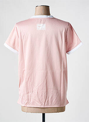 T-shirt col rond rose NIKE femme