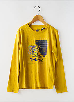 T-shirt col rond jaune TIMBERLAND garçon