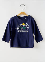 T-shirt col rond bleu TIMBERLAND garcon