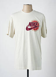 T-shirt col rond blanc NIKE homme