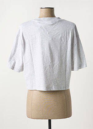 T-shirt col rond gris TOMMY HILFIGER femme