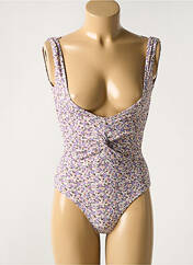 Maillot de bain 1 pièce violet PIECES pour femme seconde vue