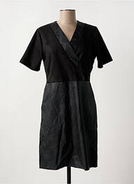Robe courte col v noir LA FEE MARABOUTEE femme