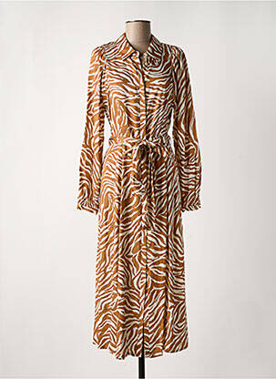 Robe longue col v jaune STELLA FOREST femme