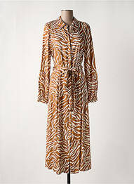 Robe longue col v jaune STELLA FOREST femme
