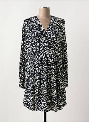Robe courte col v noir SEE U SOON femme