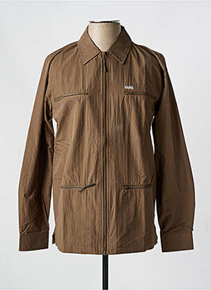 Coupe-vent marron RAINS homme