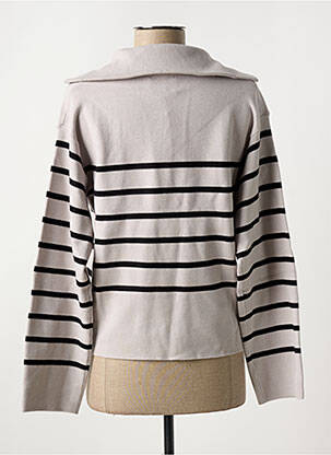 Pull col v gris ARTLOVE femme
