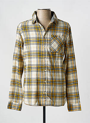 Chemise manches longues jaune BLEND homme