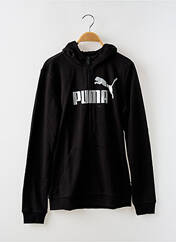 Sweat-shirt à capuche noir PUMA pour fille seconde vue