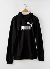 Sweat-shirt à capuche noir PUMA fille