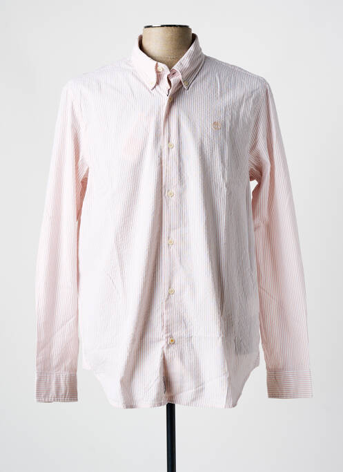 Chemise manches longues rose TIMBERLAND pour homme