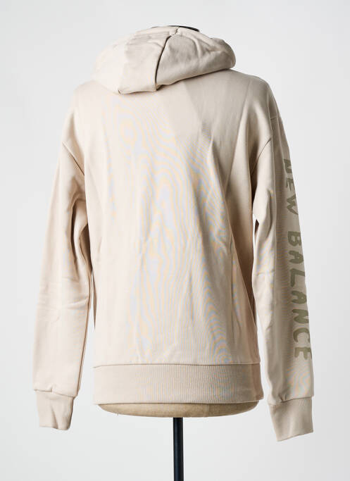 Sweat-shirt à capuche gris NEW BALANCE pour homme