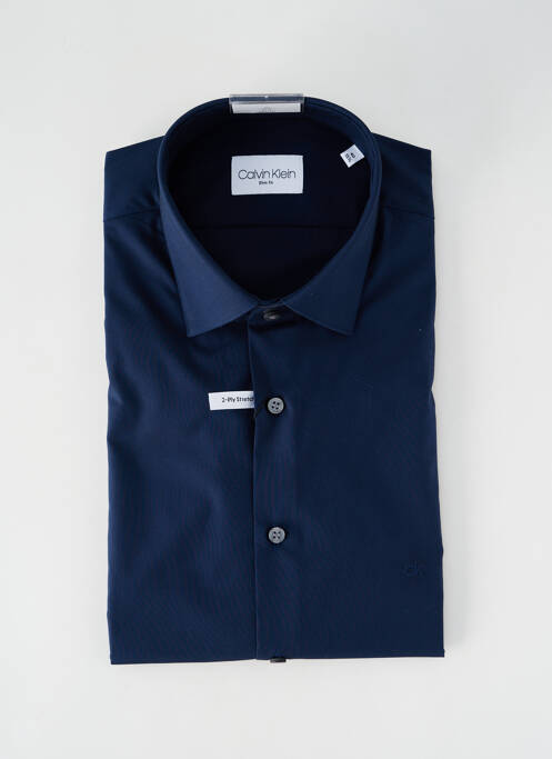 Chemise manches longues bleu CALVIN KLEIN pour homme