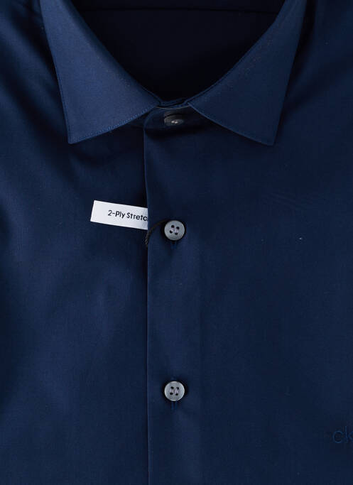 Chemise manches longues bleu CALVIN KLEIN pour homme