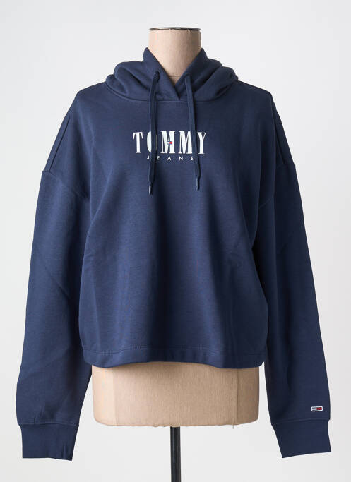 Sweat-shirt à capuche bleu TOMMY HILFIGER pour femme