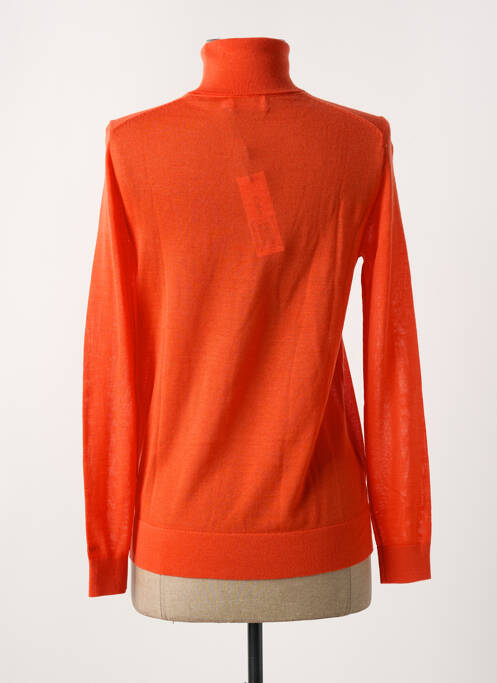 Pull col rond orange CALVIN KLEIN femme
