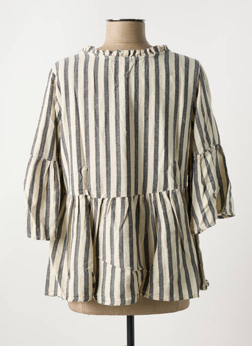 Top beige ICHI pour femme