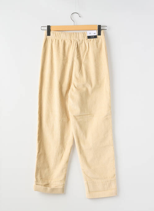 Pantalon slim beige F.A.M. pour femme