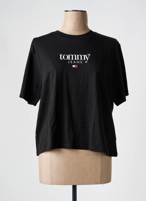 T-shirt noir TOMMY HILFIGER pour femme