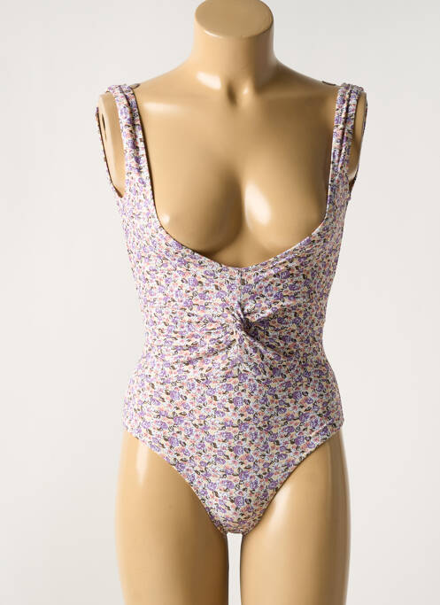 Maillot de bain 1 pièce violet PIECES pour femme