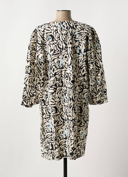 Robe courte blanc ICHI pour femme