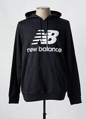 Sweat-shirt à capuche noir NEW BALANCE pour homme seconde vue